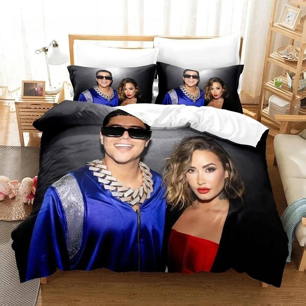 

Demi Lovato Beding Set Single Twin Ful Quen King-Sized Dimensionsd Dimensions Bed Linen Set Aldult Young Boys Bedrom Duvet cover Sets 3D Print 100*200cm Single