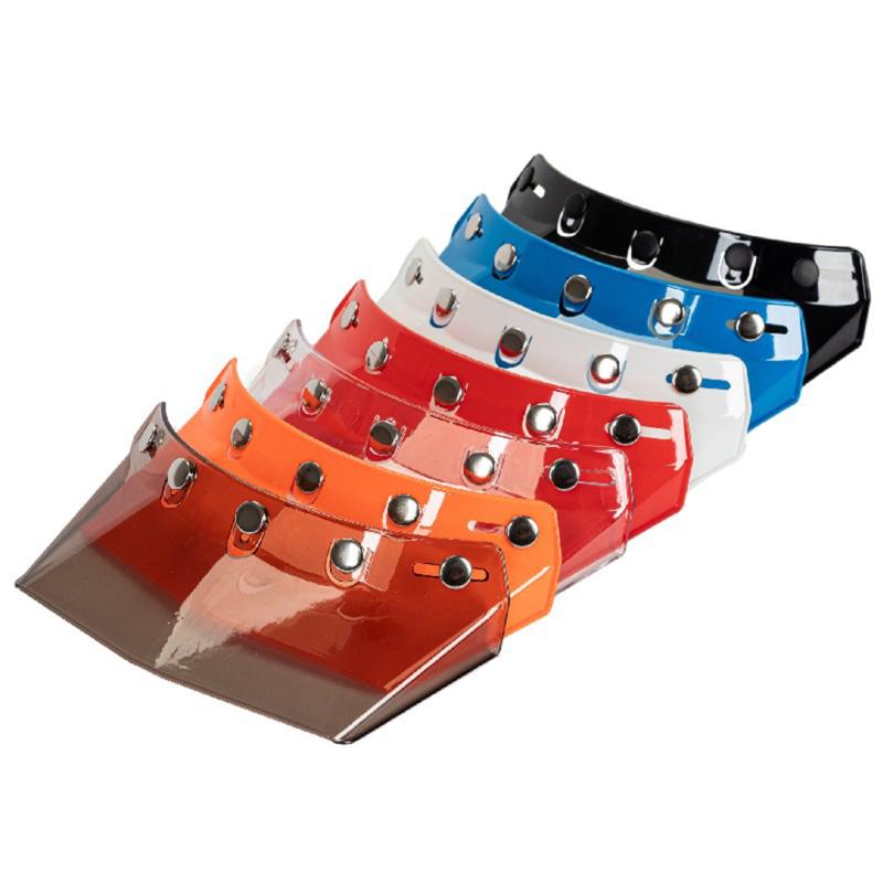 Universal 5-Snap Visor for Open Face Motorcycle Helmet Wind Flip Up Visor Shield Motorcycle Helmet Cap Tongue 5-Snap Wind Shield