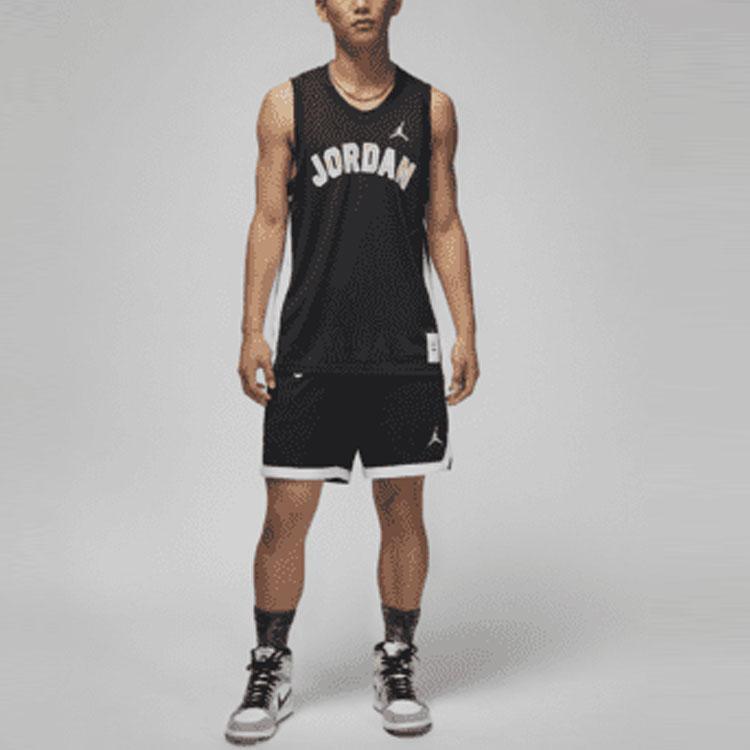 Jordan Sport Letter Print Basketball Vest Men Tops Black DM1875-010