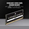 CORSAIR VENGEANCE DDR5 4800MHz Laptop 64GB X CMSX64GX5M2A4800C40 Black Memory, [2 32GB] SO-DIMM, (PC5-38400),
