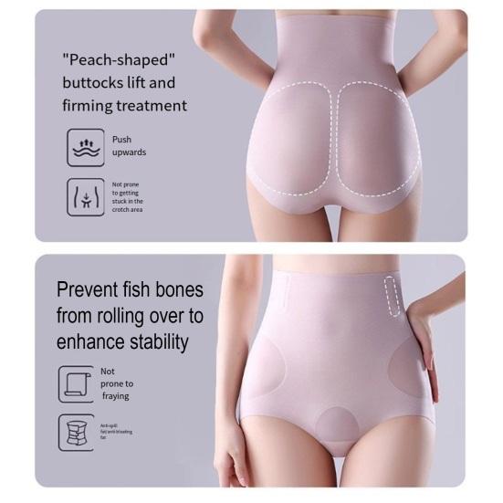 Hohe Taillenunterwäsche zur Kontrolle Vollabdeckung Hipster Damen Bauchhöschen Nahtlos Weich Dehnbar