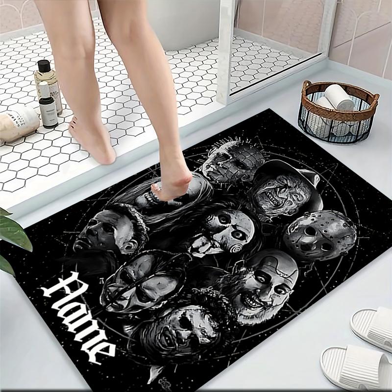 Custom Name Knife Dark Carpet Rug Customizable Soft Washable Anti-Slip Home Living Room Sofa Mats Personalized Rug. 0909105