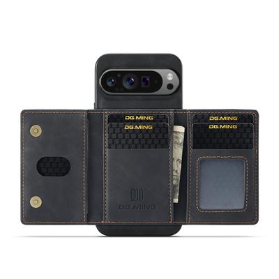 DG.MING M2 Series for Google Pixel 10 Pro XL Case PU+PC+TPU Phone Cover Detachable Wallet