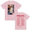 Bruno Mars Signatures The Romantic Tour 2026 Spring Summer T Shirt Fan Gift Men Women Fashion 90s Vintage Pure Cotton Streetwear