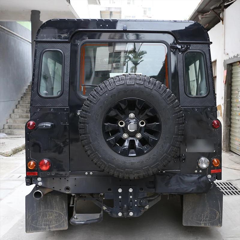 For Land Rover Defender 90 110 130 2004-19 Aluminum Alloy Car Rear Trunk Side Window Glass Frame Cover Trim Sticker Accessories