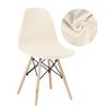 Velvet And Polar Fleece Fabric Shell Chair Cover Stretch Scandinavian Chair Covers Dining Seat Cover For Hotel Home Living Room