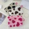 Wind plush love mouth red envelope student holding small cosmetic bag key change bag ID bag