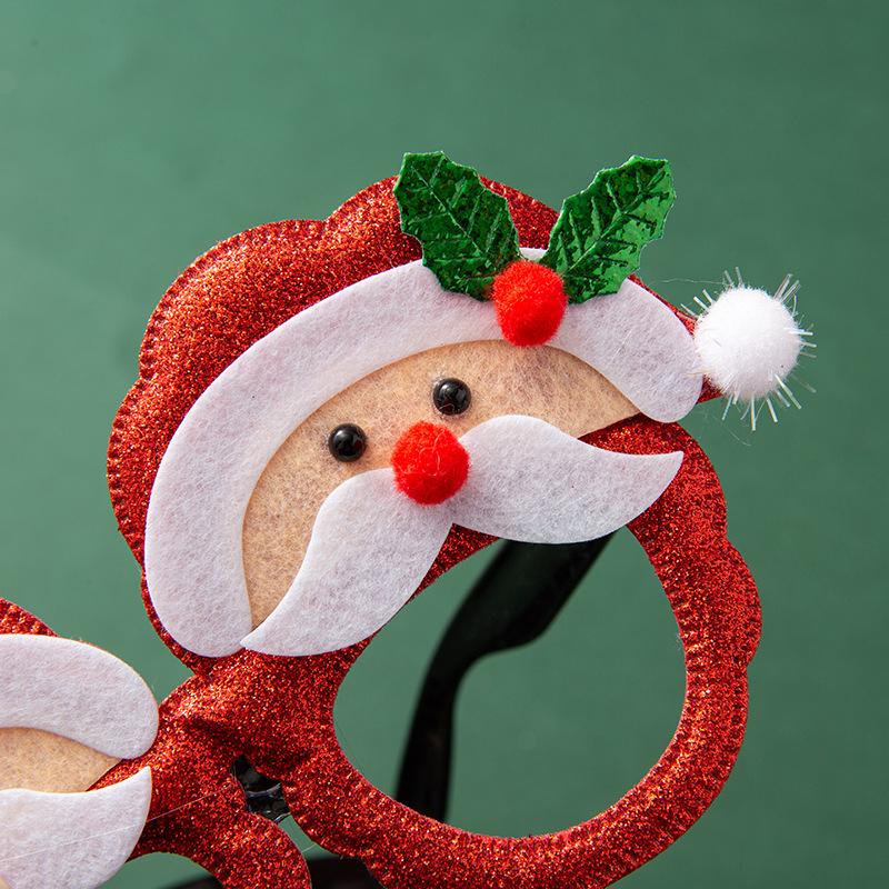 2026 Christmas Glasses Frame Santa Claus Xmas Tree Glasses Photo Booth Props Kids Gifts New Year Party Decorations Navidad Noel