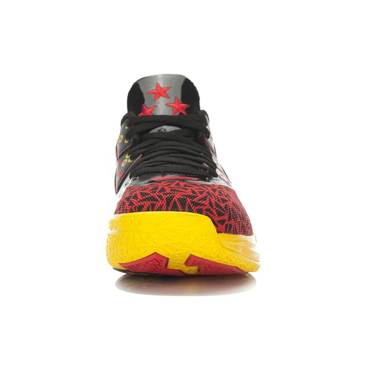 Li Ning WOW 4 Basketball Shoes Unisex Mid Top Red/Black/Yellow ABAL037-21