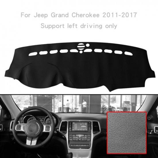 For Jeep Grand Cherokee 2011-2017 Car Dashmat Dash Mat Dashboard Cover Leather