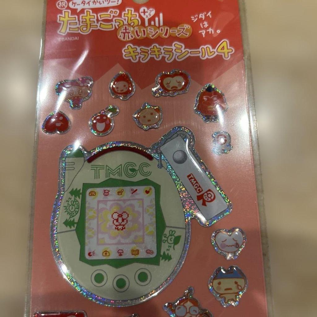 Tamagotchi Red Series Glitter Sticker 4