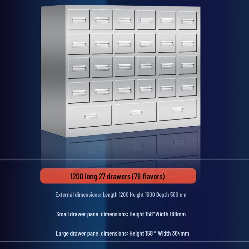 Stainless Steel TCM Herb Dispensing Cabinet