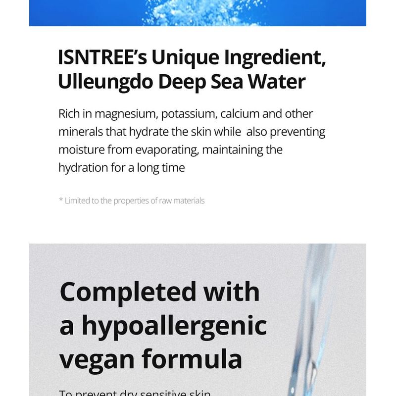 Isntree - Ultra-Low Molecular Hyaluronic Acid Toner