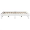 Solid Wood Bed without Mattress White 150 x 200 cm Pine Wood