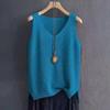 Spring/Summer Women's Knitted Ice Silk Sleeveless T-shirt New Style Strap Tank Top with Undercover