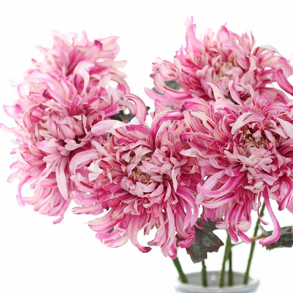 Multicolor Chrysanthemum Artificial Flower Silk Petals Decorative Flower Event Supplies