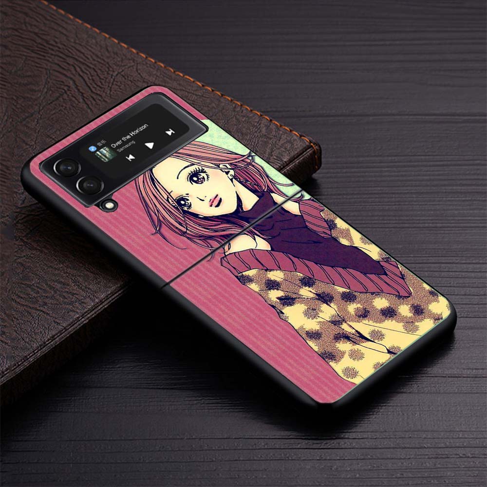 Nana Anime Na Na Girl Zflip4 Zflip5 Phone Case For Samsung Z Flip3 Flip4 Flip5 5G zFlip 4 5 Cover Cellphone Shell Caso Fundas