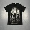 Vintage Y2K The Walking Dead Michonne Zombies Graphic Tshirt Tee Black Small