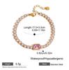 Delicate White Crystal Bracelets Sparkle Teardrop-shaped Zircon Bracelets Adjustable Stainless Steel Wedding Jewelry Accessories