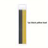 5 Colors 2.8mm Solid Woodworking Mechanical Pencil with Pen Cover 2B Black Yellow Red Lead Long Headed Carpenter Marking Pencil