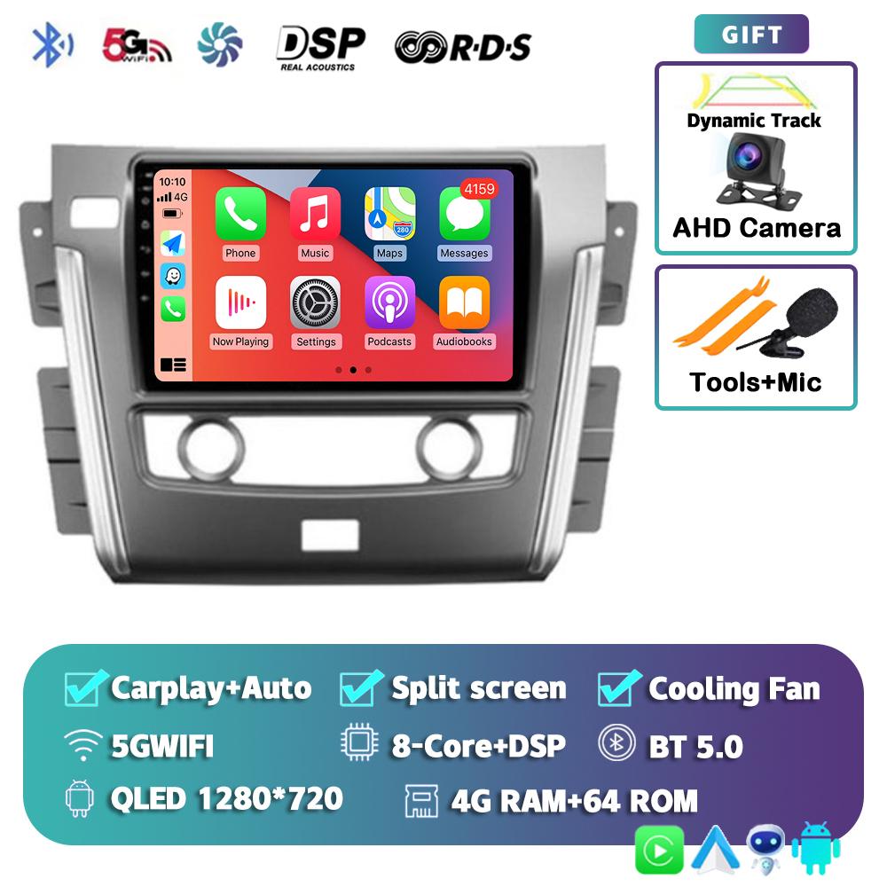 Android 14 Carpaly Auto Car Radio For Nissan Patrol Y62 2010 - 2020 Multimedia Video Player Navigation GPS Stereo 2DIN DVD Audio