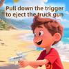 Two-Way Water Gun Prank Water Gun Toy Continuous Firing Water Gun Small Pistol Outdoor indoor Mischievous Shoot Water Guns