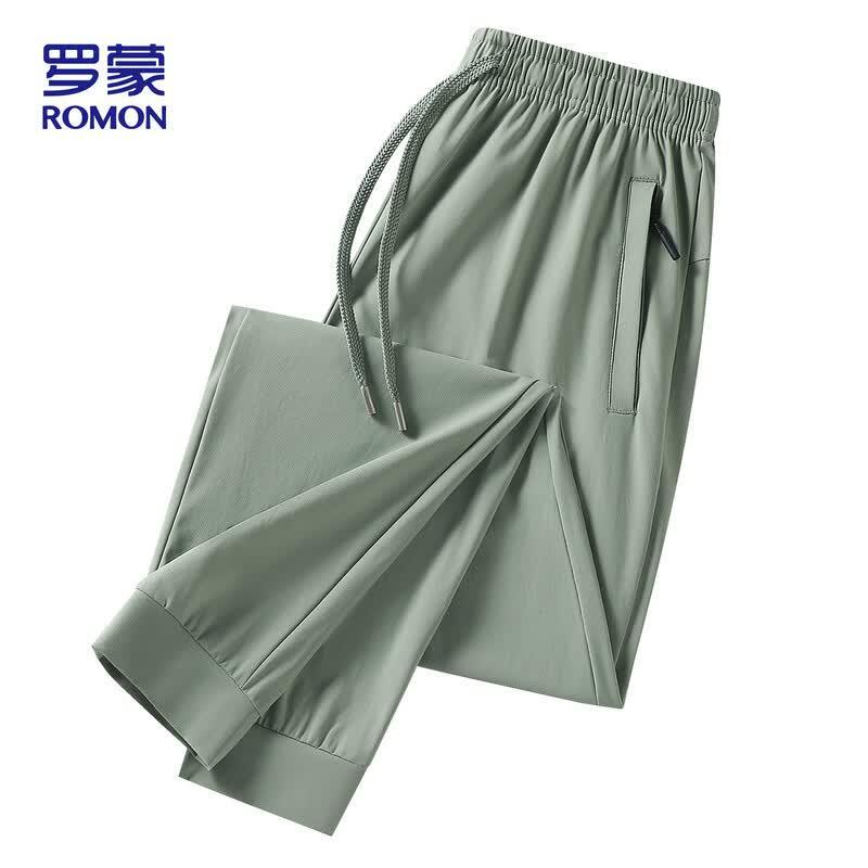 ROMON Men's Ice Silk Quick-Dry Casual Pants