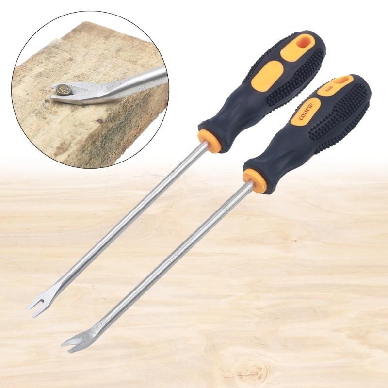 Tack Puller Nail Puller Pry Tool Nail Remover U Type V Type Screwdriver 260mm for Home Workshop Industry Carpenters