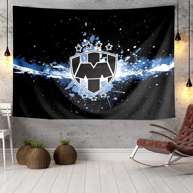 1PC Monterrey Emblem Design Tapestry Hanging for Bedroom,Livingroom, Playroom,Decor Art Room Wall Tapestry Holiday and Birthday Gifts