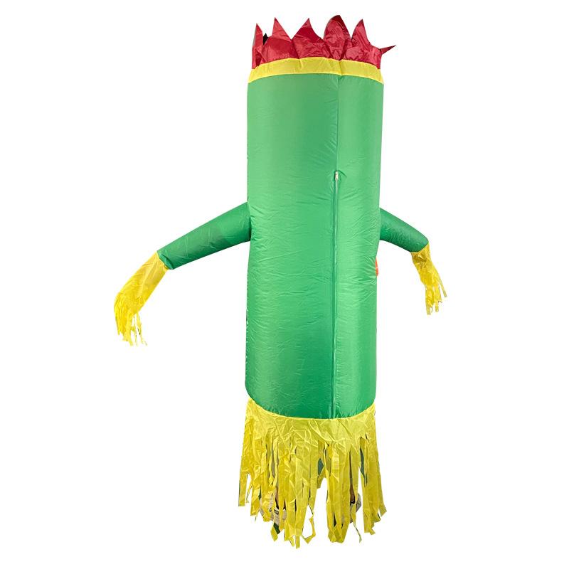 

Green Tubular Man Costume Halloween Cosplay Cosplay Costume Swingman Inflatable Green swinger inflatable suit for adults 150-190cm