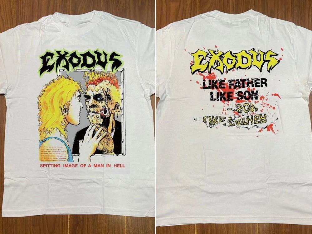 2 Side Exodus SPITTING IMAGE OF A MAN IN HELL White All Size Shirt Unisex T-Shirt