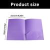 6Pcs Two-Pocket Folders Letter Size File Folders with Double Pocket 11.4x9.25Inch Presentation Folders Document Organise