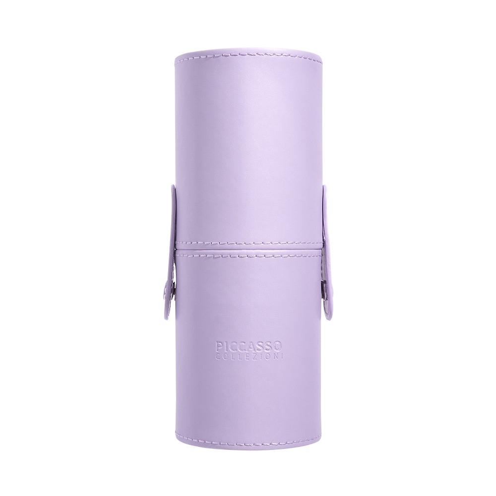 Piccasso Make Colle Leather Cylindrical Brush Case Purple