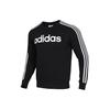 Adidas E 3S Crew Fl Fleece-Lined Sweatshirt Men Tops Black DQ3084