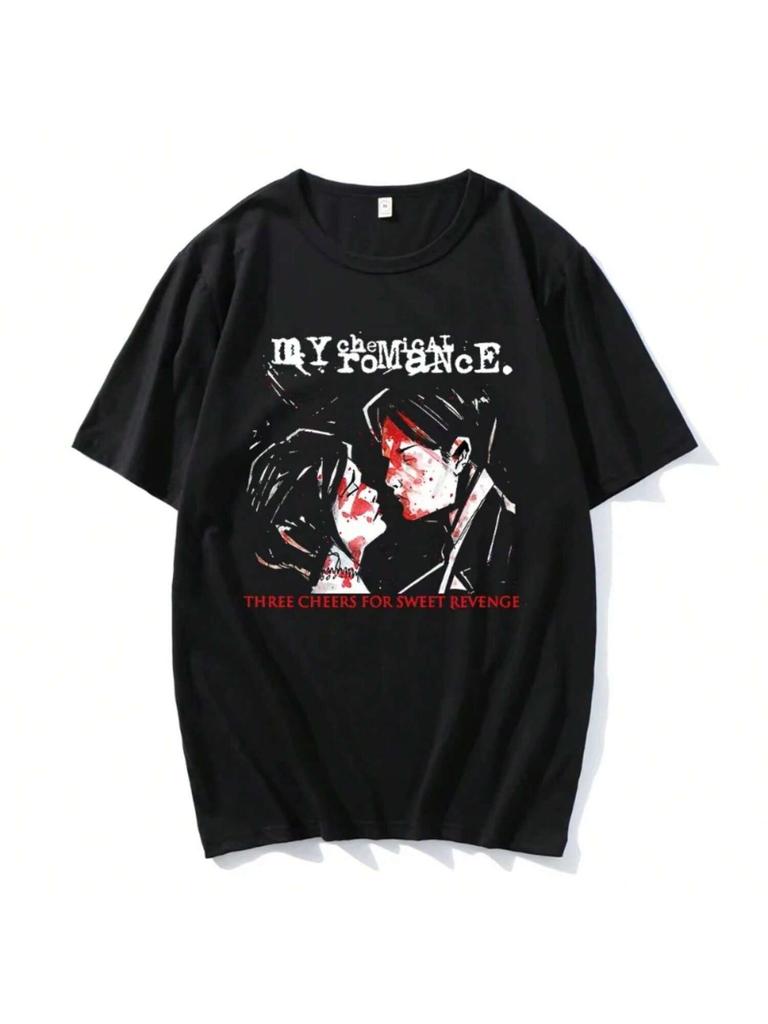 Hot Couple Tshirts Mcr Dead Emo Popular Style 100% Cotton T-Shirts Fashion Funny Comfortable T-Shirt