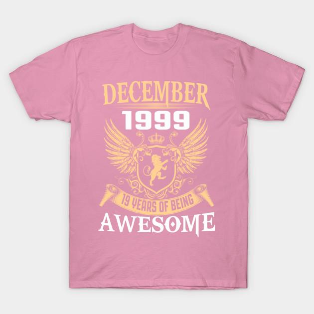 T Shirt Women December 1999 19 Years Of Being Awesome Harajuku Print Kawaii Tshirt Summer Short Sleeve Female T-Shirt Top Tee