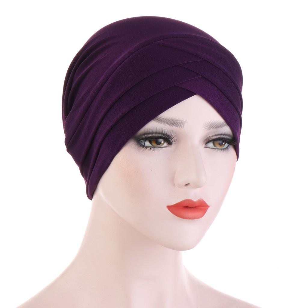 JTVOVO RUNMEIFA 2024 New Modal Full Wrapped Forehead Cross Inner Headscarf Balaclava Elastic Beanie Muslim Women Stylish Hijab