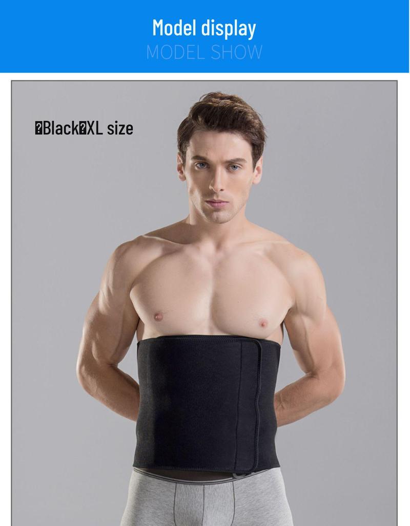 Unisex Waist Trainer: Fitness Support Belt for Tummy Control, Sweat-Inducing, Back Pain Relief, and Lumbar Support.