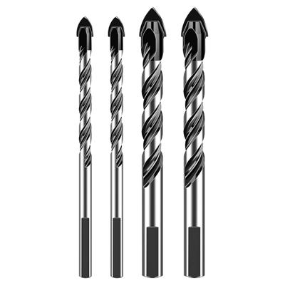 Jeu de forets pour carrelage, bois, verre, béton, brique, plastique. Comprend les tailles 3-12 mm avec pointes en carbure pour un perçage efficace