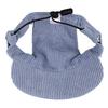 Dog Sun Hat Fashion Casual UV Protection Breathable Ear Holes Adjustable Pet Hat for Outdoor Travel Camping Blue XL