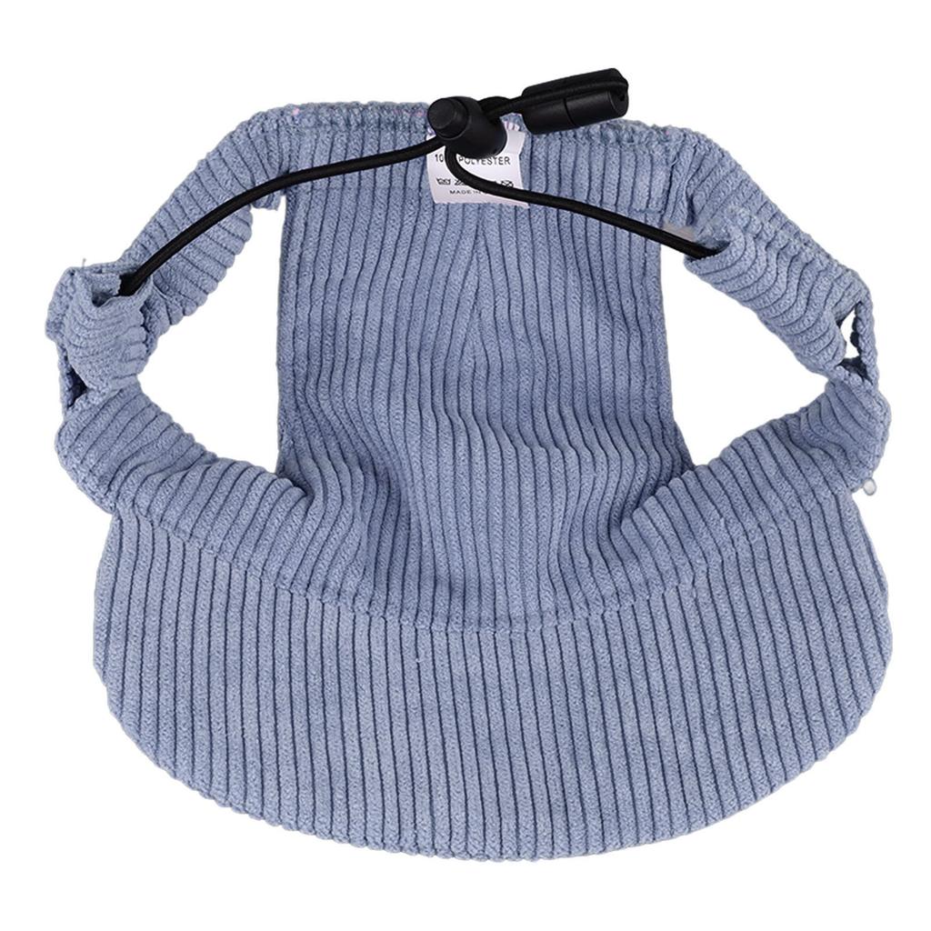 Dog Sun Hat Fashion Casual UV Protection Breathable Ear Holes Adjustable Pet Hat for Outdoor Travel Camping Blue XL