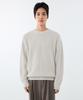MUSINSA STANDARD Cotton Ribbed Crew Neck Knit [Cream]