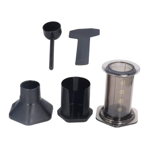 

Portable French Press Coffee Maker, 4-Cup Filtration, Heat-Resistant, Rapid Brewing, for Home or Office