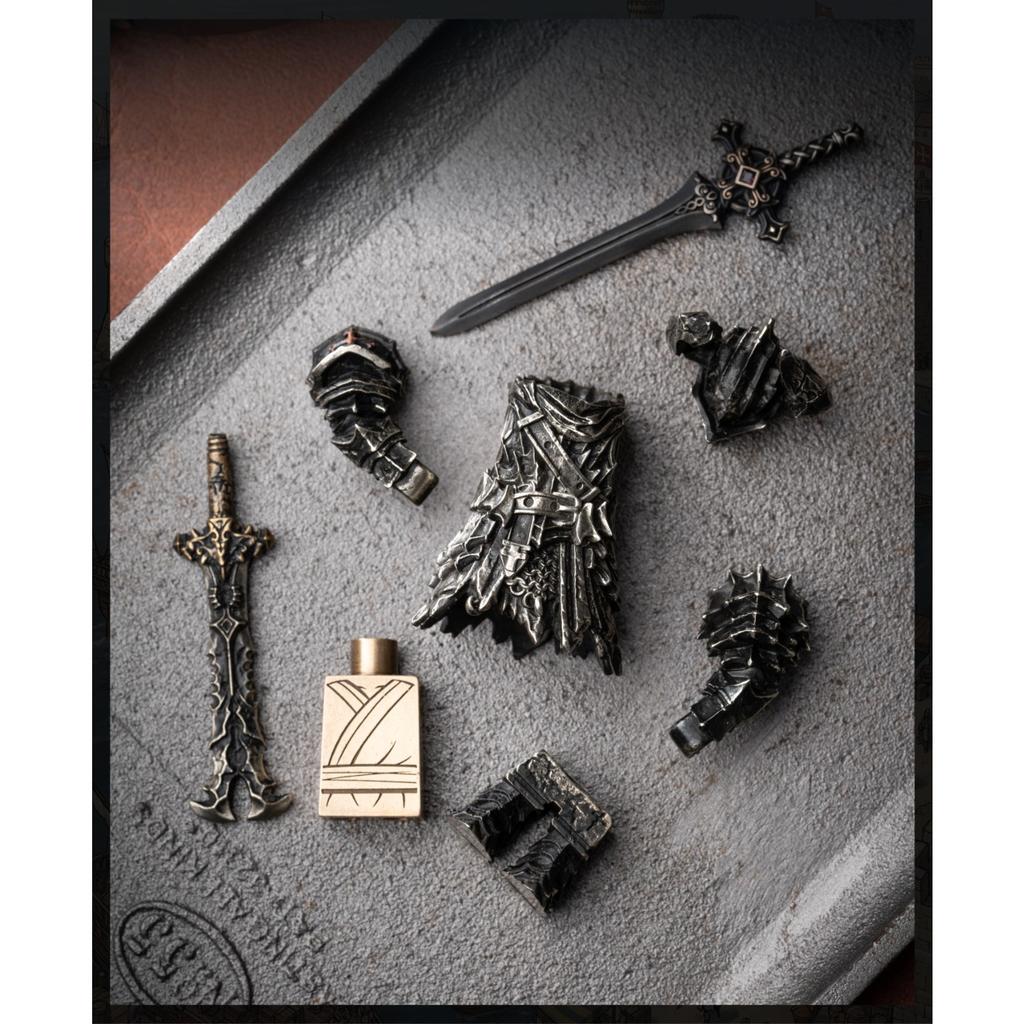 Craftsman Black Knight Ornament Guofeng Original Metal Assembling Model Figure Decompression Toy Magnetic Mecha Figure
