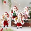 Resin Santa Tabletop Figurine Ornament Festival Holiday Homes Office Decoration For Mantels Or Dining Tabletop
