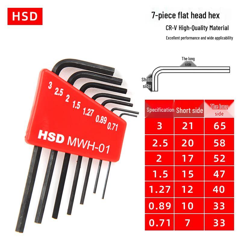 HSD Mini Metric Hex Key Set