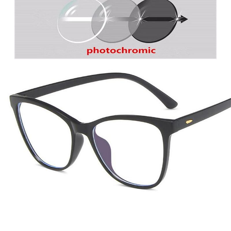 Rice Nail Frame Anti Blue Light Cat Eye Prescription Glasses For The Nearsighted  Optical Spectacles 0 -0.5 -0.75 To -6.0