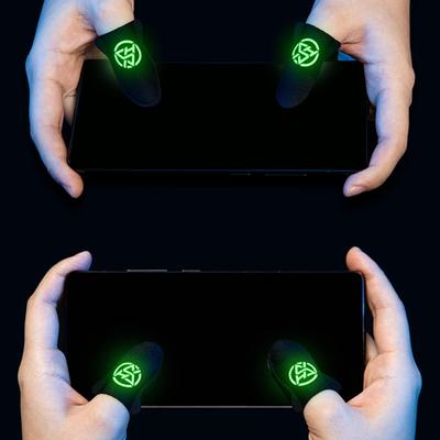 1 Par Svedafvisende Fingerhylster Til Mobilspil Fingerdække Åndbar Spilcontroller Touchskærm Gaming Tommelfingerhandsker