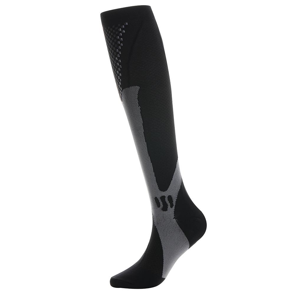 Unisex Nylon Compression Socks for Summer Outdoor Sports, Fitness and Yoga - Elastic Calf Length Athletic Socks