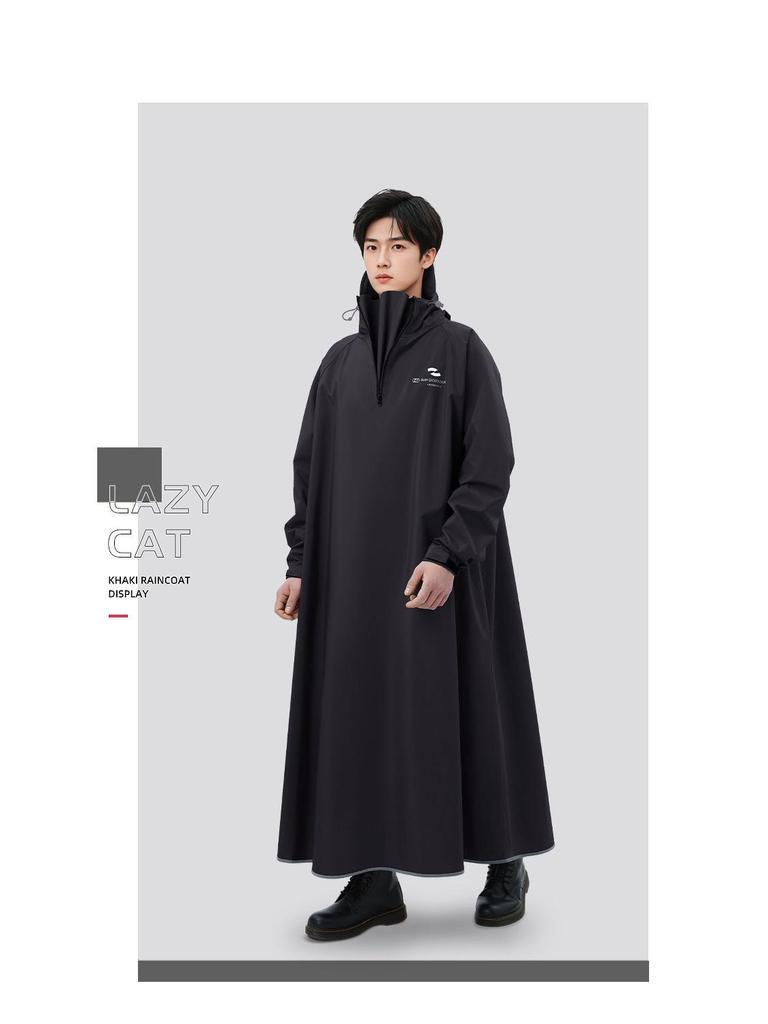 Thickened Waterproof Electric Car Raincoat: Full-Body One-Piece Poncho for Men, Storm-Proof and Enlarged for Adults